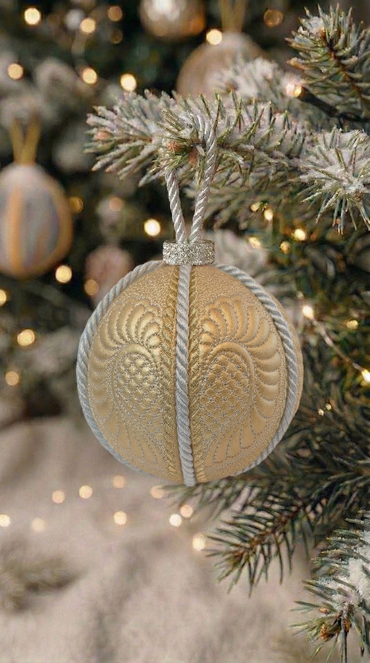 DIY Christmas Ornament Kit Gold Heart
