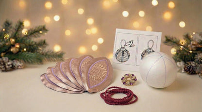 DIY Christmas Ornament Kit Pink Heart
