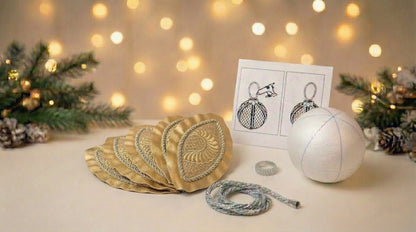DIY Christmas Ornament Kit Gold Heart